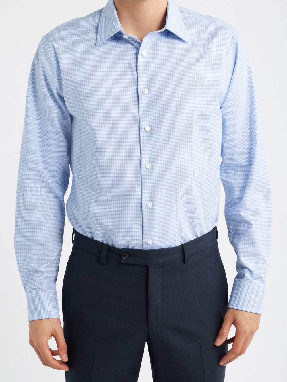 Nordstrom Rack Trim Fit Premium Check Cotton Button-Up Shirt
